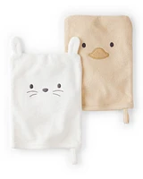 Baby 2-Pack Wash Cloths - Yellow