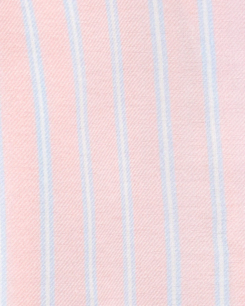 Kid Striped Loose Fit 2-Piece Pyjamas - Purple