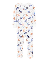 Baby Bluey Snug Fit Cotton Footie 1-Piece Pyjamas