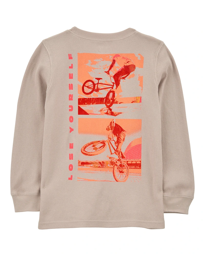 Kid BMX Bike Thermal Graphic Tee