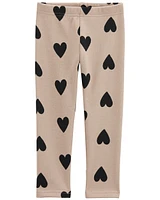 Heart Cozy Fleece Leggings