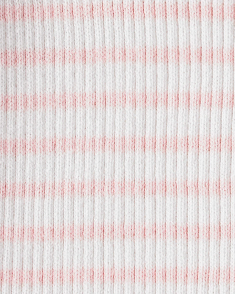 Kid Striped Button-Front Long-Sleeve Tee