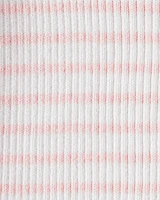 Kid Striped Button-Front Long-Sleeve Tee