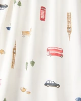 Toddler London Print PurelySoft 2-Piece Pyjamas - Ivory
