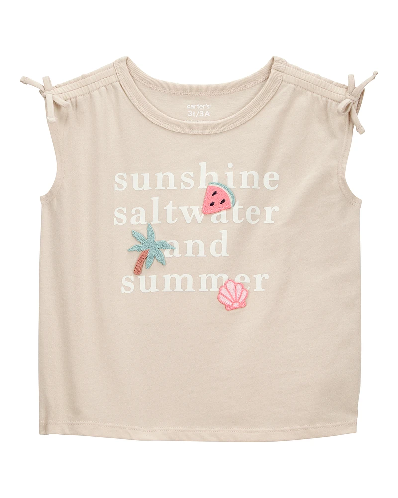 Toddler Sunshine, Saltwater and Summer Graphic Tee
