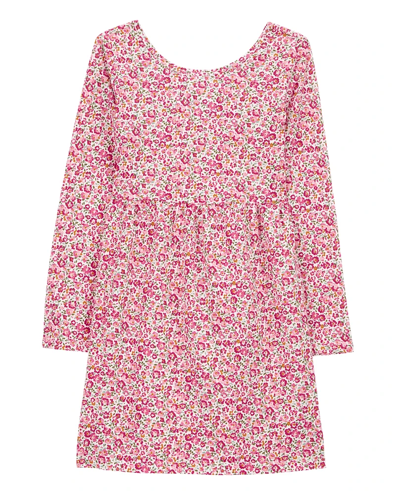 Kid Floral Jersey Dress