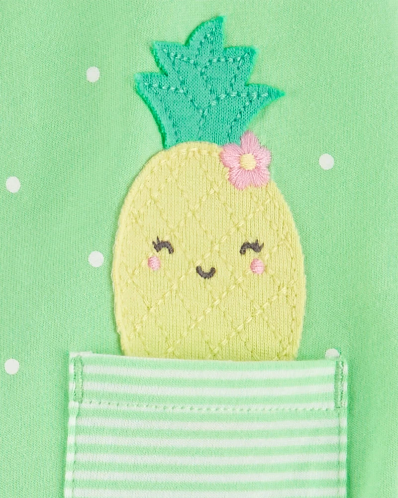 Baby Pineapple Cotton Romper