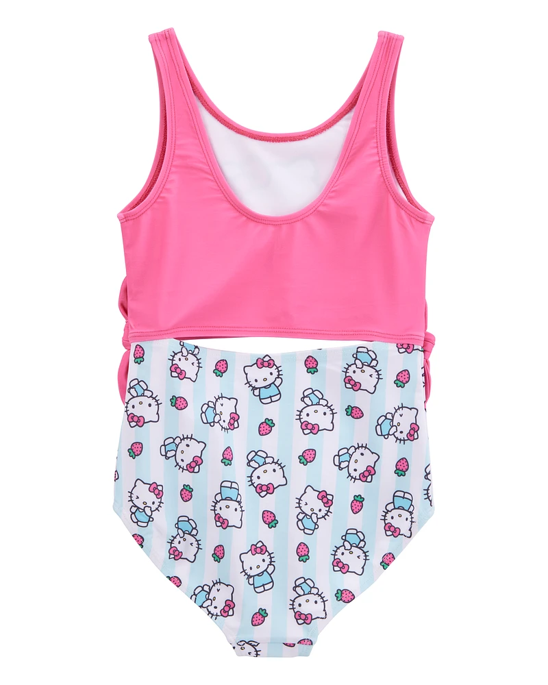 Kid Hello Kitty® 1-Piece Swimsuit - Pink/Blue