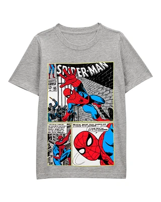 Kid Marvel™ Spider-Man Short-Sleeve Graphic Tee - Grey