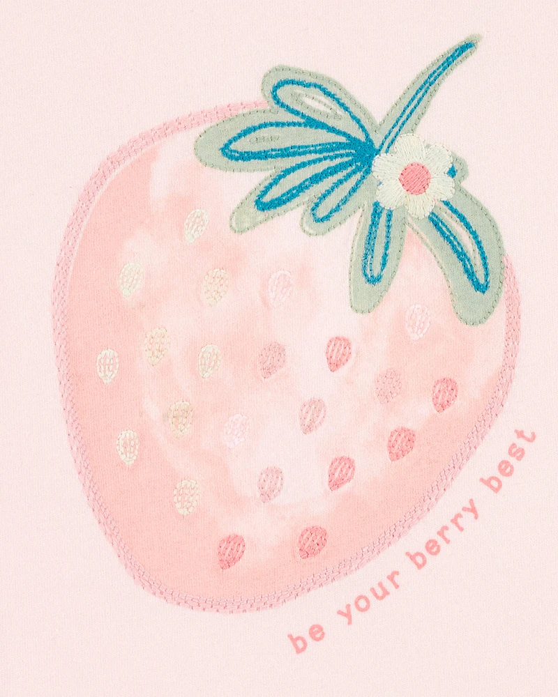 Baby Short-Sleeve Strawberry Fashion Top