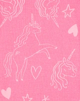 Toddler 4-Piece Unicorn Cotton Pyjamas
