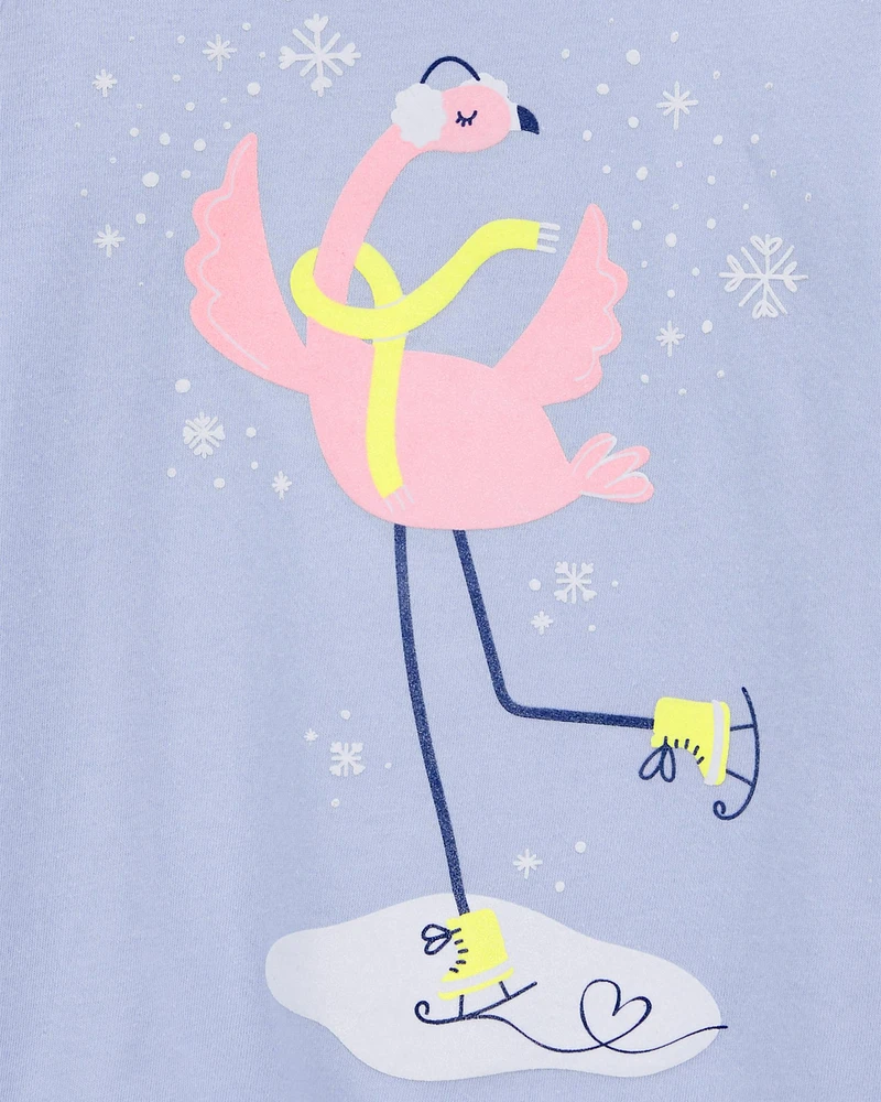 Toddler Flamingo Long-Sleeve Graphic Tee