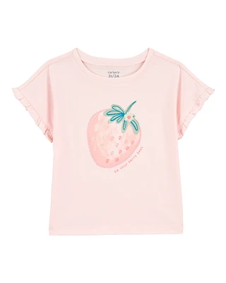 Baby Short-Sleeve Strawberry Fashion Top
