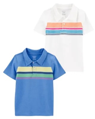 Baby 2-Pack Striped Jersey Polos