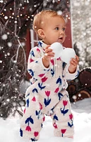 Baby Floral Sherpa Jumpsuit