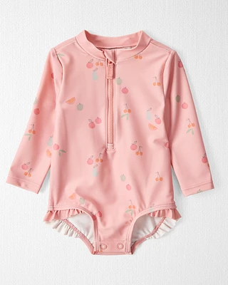 Baby Girl Recycled Ruffle Swimsuit