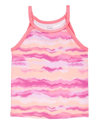 Kid Cloud-Dye Print Sleeveless Tank - Pink