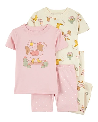 Baby 2-Piece Western Chicken 100% Snug Fit Cotton Pyjamas