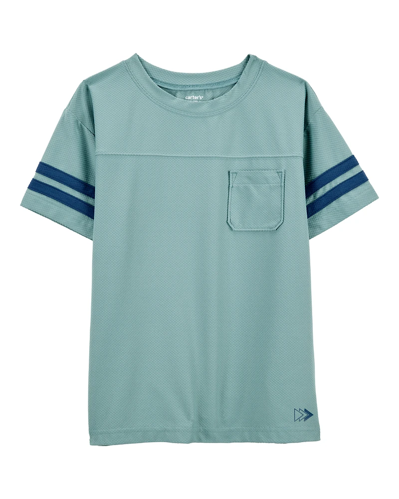 Kid Striped Short-Sleeve Tee - Green