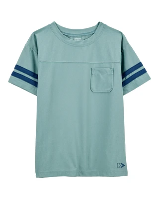 Kid Striped Short-Sleeve Tee - Green