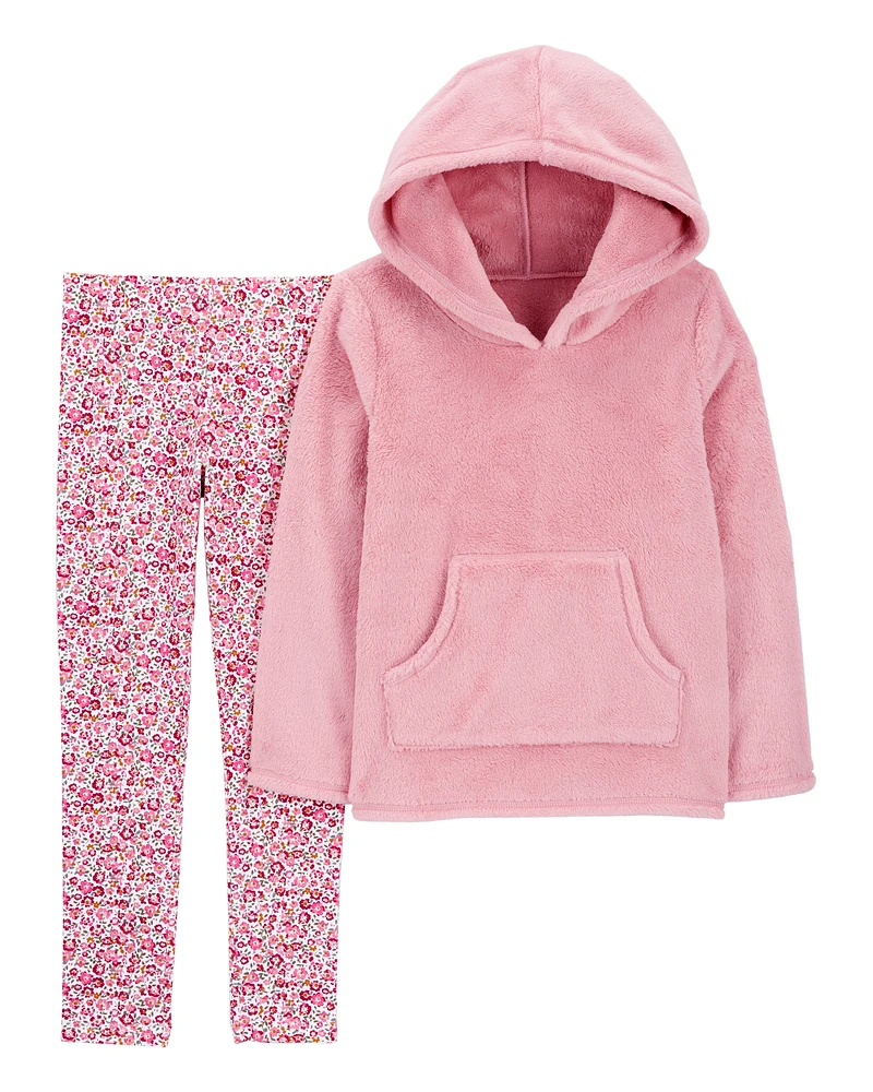 Kid 2-Piece Fuzzy Pullover & Legging Set