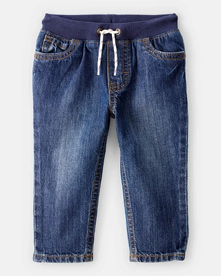 Baby Pull-On Denim Pants
