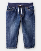 Baby Pull-On Denim Pants