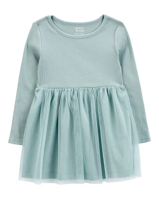 Baby Tutu Long-Sleeve Jersey Dress