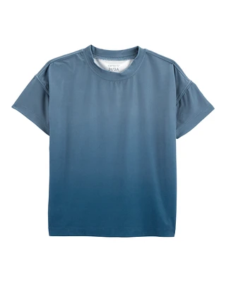 Toddler Ombre Knit Short-Sleeve Tee - Blue