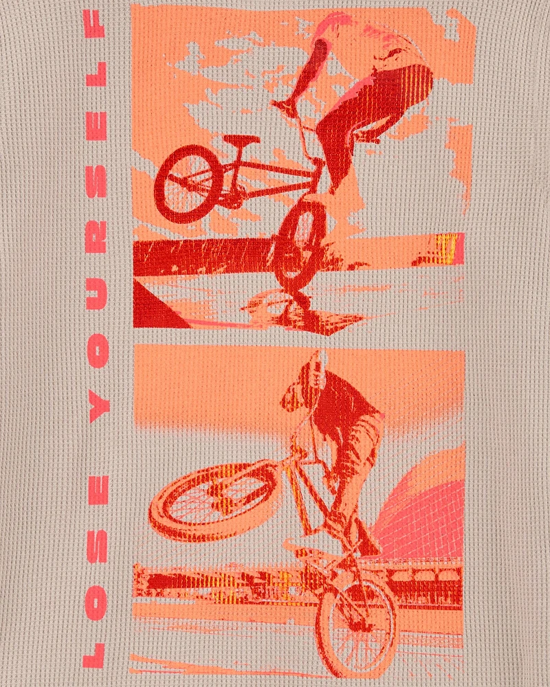 Kid BMX Bike Thermal Graphic Tee