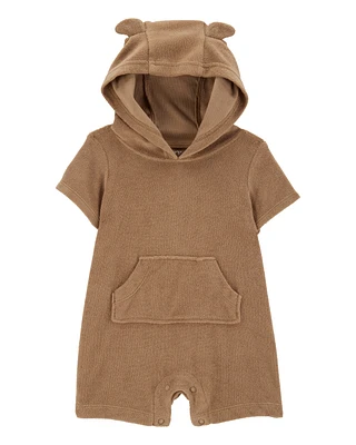 Baby Bear Hood Fastening Romper