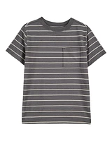 Kid Striped Cotton Blend Short-Sleeve Tee