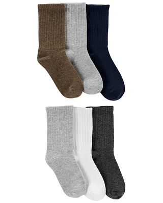 Enfant 6 paires de chaussettes mi-mollet