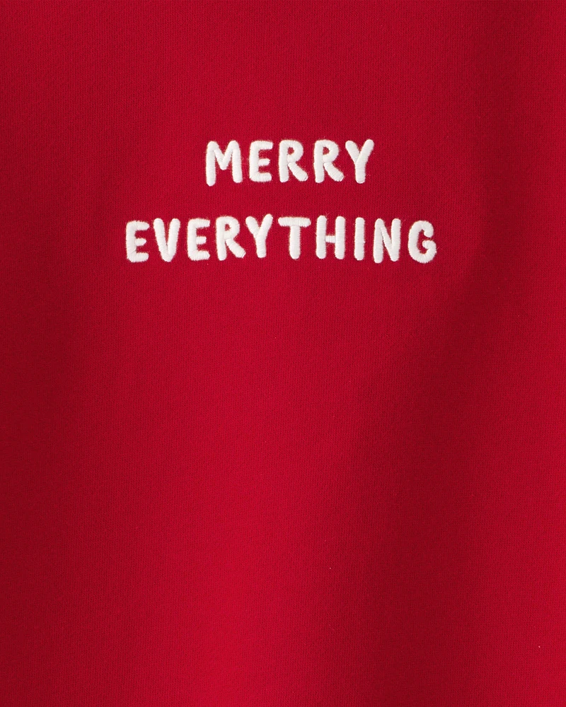 Kid Merry Everything Holiday Sweatshirt Made with Organic Cotton