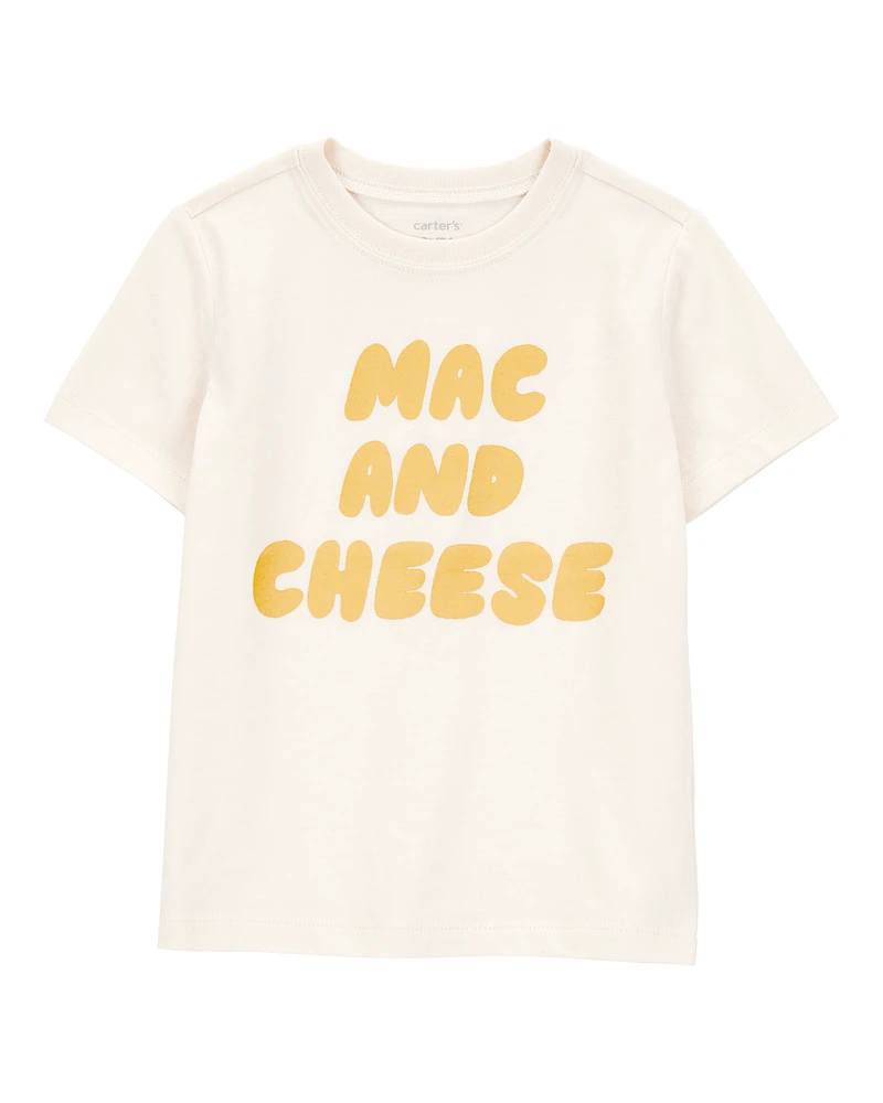 Toddler Mac & Cheese Short-Sleeve Graphic Tee - Ivory