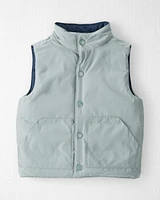 Toddler 2-in-1 Puffer Vest Made with Recycled Materials