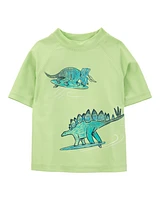 Toddler 2-Piece Dinosaur and Sharks Rashguard & Swim Trunk Set