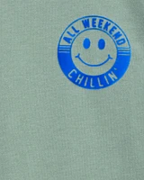 Kid Smiley Face Pullover Sweatshirt