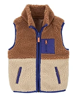 Toddler Zip-Up Sherpa Vest