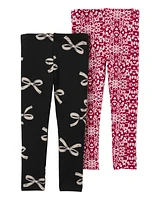 Toddler 2-Pack Holiday Leggings