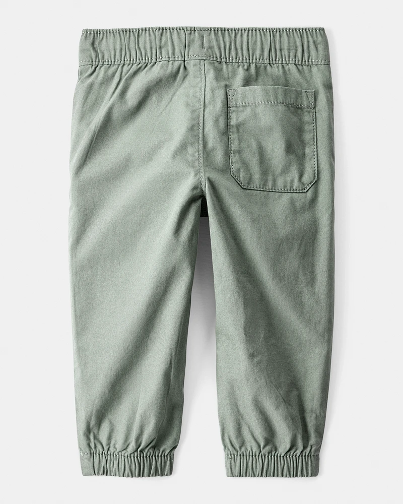 Baby Boy Cotton Pull-On Fashion Pants - Green