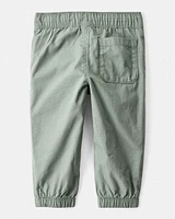 Baby Boy Cotton Pull-On Fashion Pants - Green