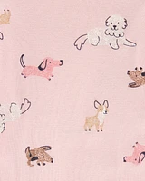 4-Pack Puppy Long Sleeve Bodysuits