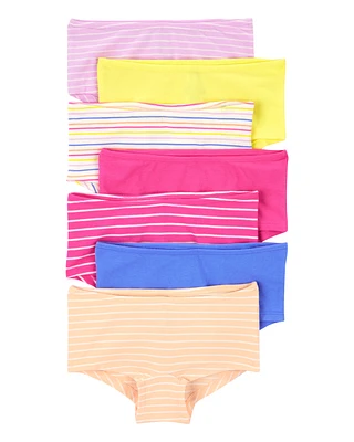 Kid 7-Pack Boyshort Cotton Underwear