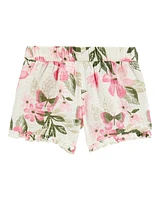 Toddler Floral Gauze Shorts