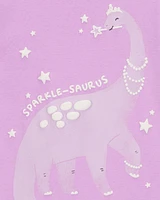 Baby Dinosaur Print Snug Fit Cotton 4-Piece Pyjamas