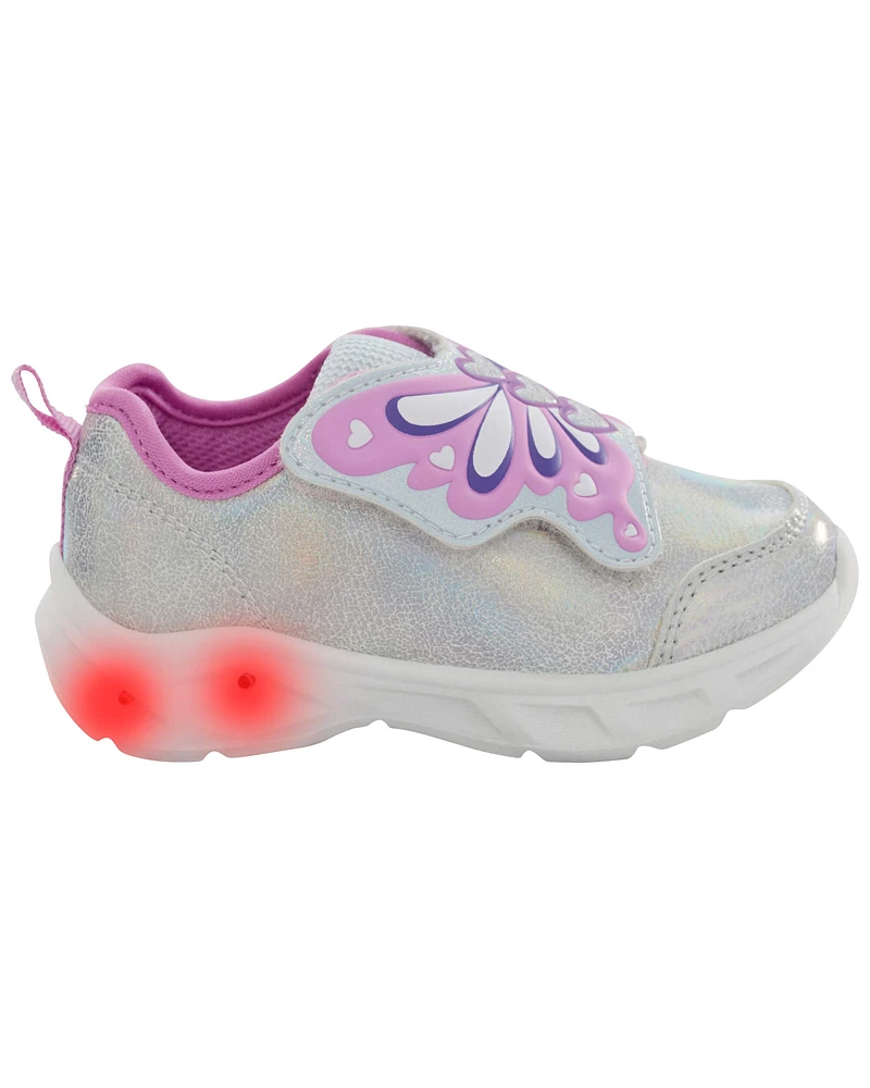 Toddler Butterfly Light-Up Sneakers