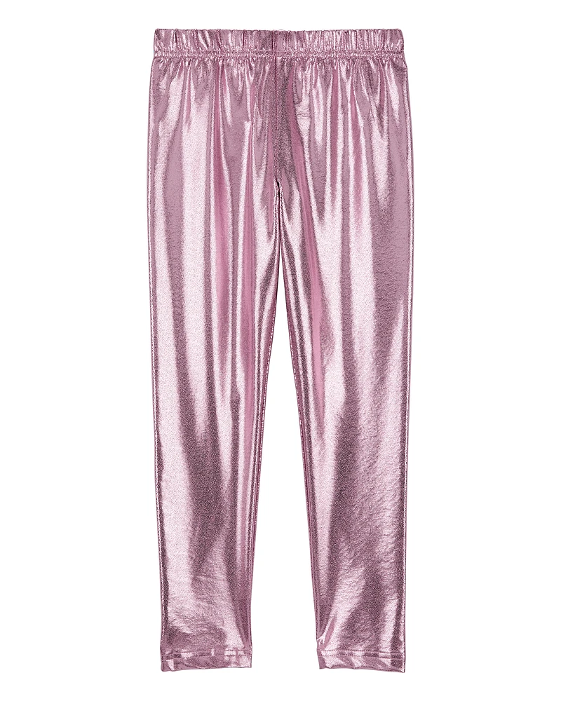 Kid Metallic Leggings