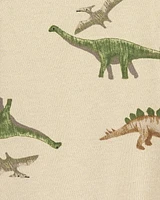 Dinosaur Snap-Up Cotton Sleeper Pyjamas