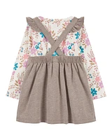 Toddler 2-Piece Floral Tee & Flutter Dress Set